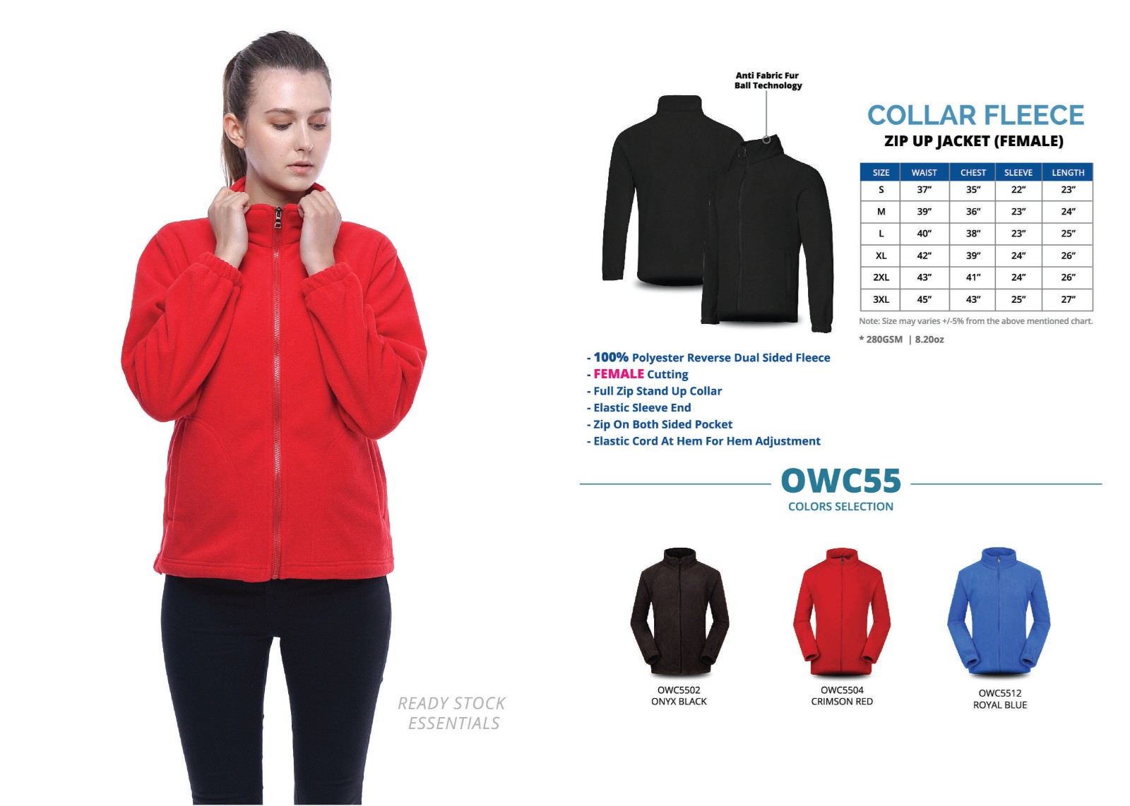 Zip Up Jacket (Unisex) OWC55