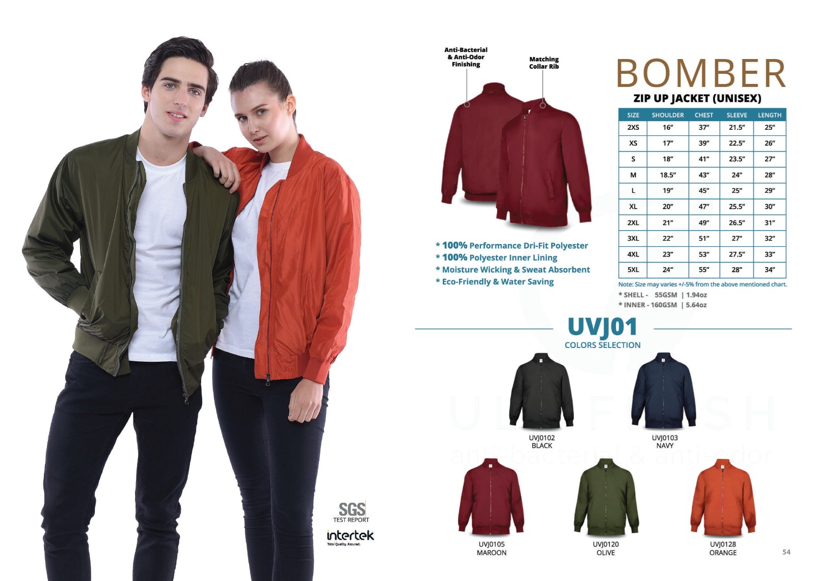 Zip Up Jacket (Unisex) UVJ01