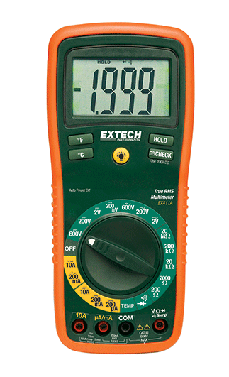 EXTECH EX411A: 8 Function True RMS Professional MultiMeter Multimeters Extech Selangor, Penang, Malaysia, Kuala Lumpur (KL), Petaling Jaya (PJ), Butterworth Supplier, Suppliers, Supply, Supplies | MOBICON-REMOTE ELECTRONIC SDN BHD