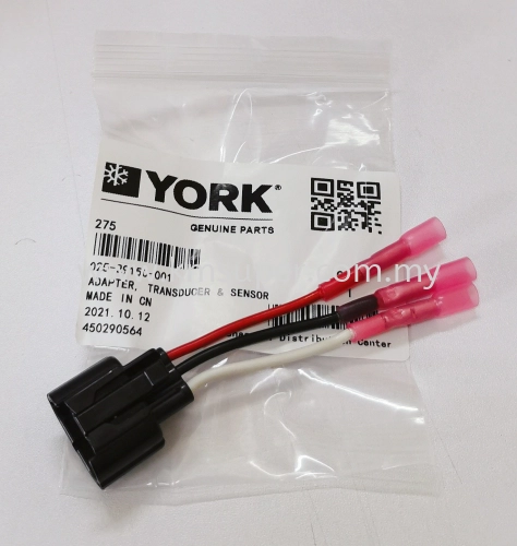 025-29150-001 YORK CHILLER PRESSURE TRANSDUCER & SENSOR ADAPTER CABLE