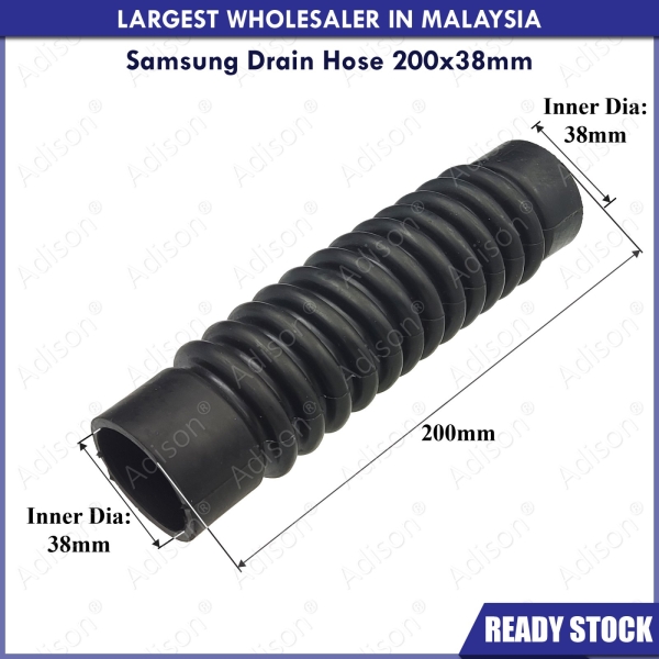 (Out of Stock) Code: 33489 Samsung Drain Hose 200x38mm Inlet Hose / Drain Hose Washing Machine Parts Melaka, Malaysia Supplier, Wholesaler, Supply, Supplies | Adison Component Sdn Bhd