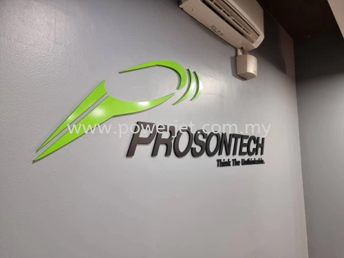 3D Acrylic Laser Cut Company Name and Logo