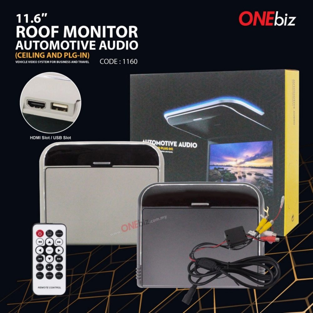 11.6 inch Roof Monitor Automotive Audio Code : 1160