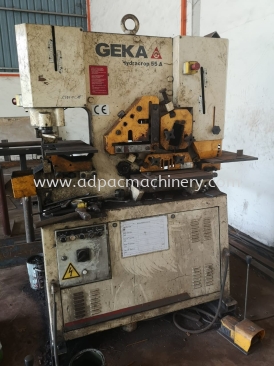 Used "Geka" Hydraulic Iron Worker / Steel-Worker