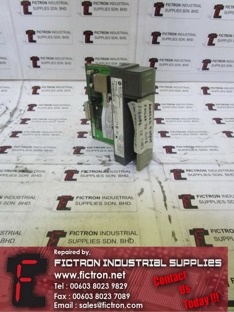 1746-NO4I 1746NO4I SLC 500 ALLEN BRADLEY Analog Output Module Repair Malaysia Singapore Indonesia USA Thailand