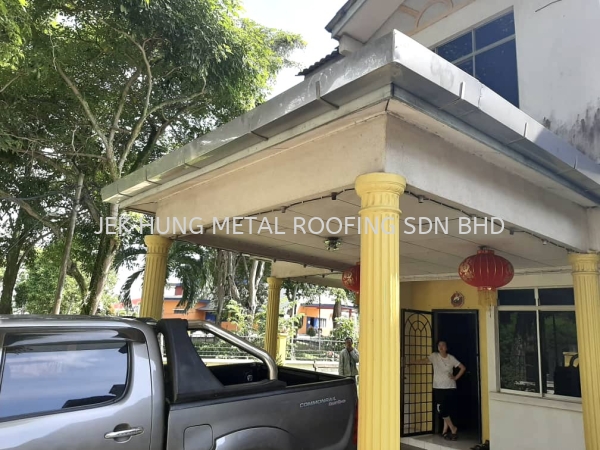 supply and install 0.5mm Stainless Steel gutter Works  Stainless steel 304 2B Gutter Rainwater Goods Gutter Melaka, Malaysia Services | JEK HUNG METAL ROOFING SDN BHD