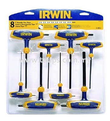 8 pcs T Handle Hex Key Set Irwin Fastening Tools Penang, Malaysia, Penang Street Supplier, Suppliers, Supply, Supplies | Chew Kok Huat & Son Sdn Bhd