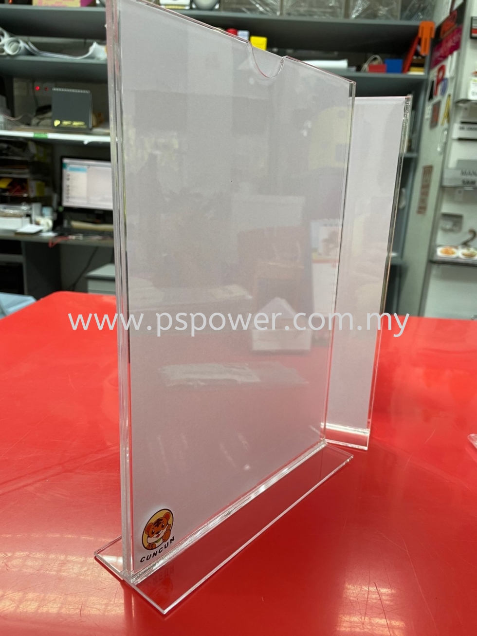 Customized Acrylic Stand with Printed Logo