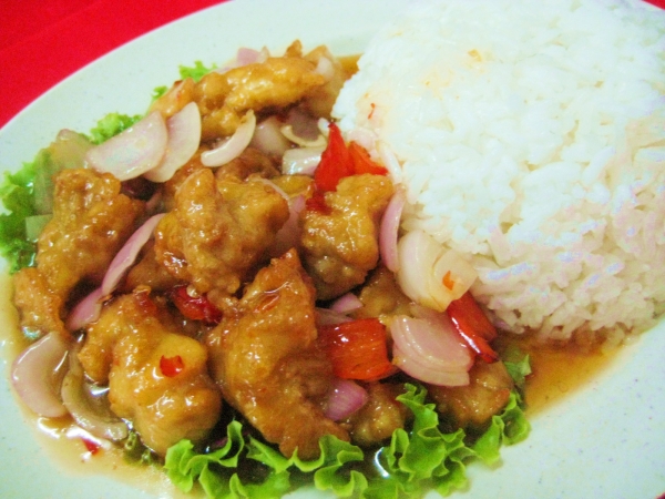 Chicken Cubes with Sweet & Spicy Sauce + Rice  Single Rice Kuala Lumpur (KL), Malaysia, Selangor  | SIONG BEN SOUP HOUSE