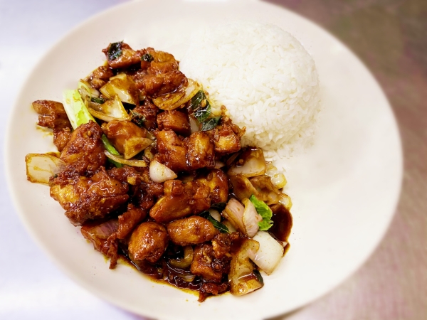 Chicken Cubes with Kam Heong Sauce + Rice + Egg  Single Rice Kuala Lumpur (KL), Malaysia, Selangor  | SIONG BEN SOUP HOUSE