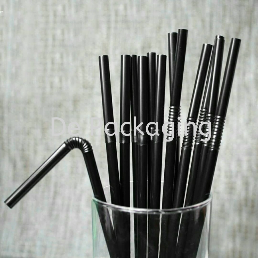 Flexible Straw Black