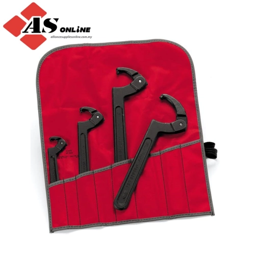 SNAP-ON 4 pc Adjustable Pin Spanner Wrench Set (3/4-6-1/4") / Model: 304APSKA