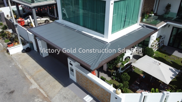 Pu foam metal deck and Ceiling Stripe Awning Melaka, Malaysia, Bukit Katil Service, Supplier, Supply, Supplies | VICTORY GOLD CONSTRUCTION SDN BHD