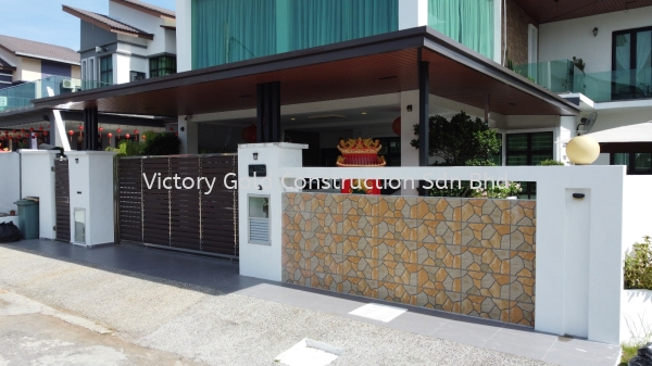 Pu foam metal deck and Ceiling Stripe Awning Melaka, Malaysia, Bukit Katil Service, Supplier, Supply, Supplies | VICTORY GOLD CONSTRUCTION SDN BHD