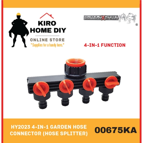 HY2023 4-In-1 Garden Hose Connector (4 Way Hose Splitter) - 00675KA