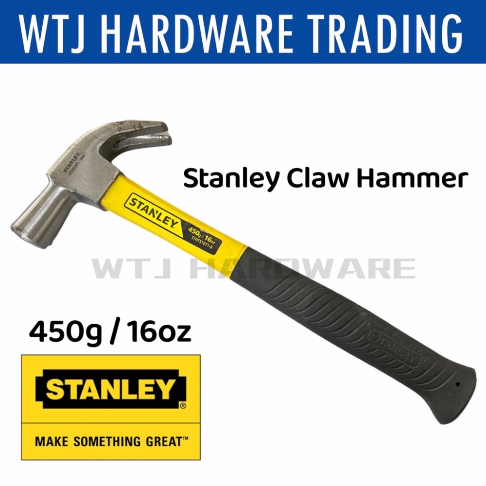 STANLEY 16oz 27MM Fiberglass Handle Claw Hammer Seremban, Malaysia, Negeri  Sembilan Supplier, Suppliers, Supply, Supplies | WTJ Hardware Trading