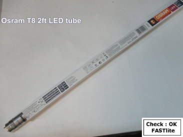 Osram T8 2ft 9W/6500K Daylight LED tube