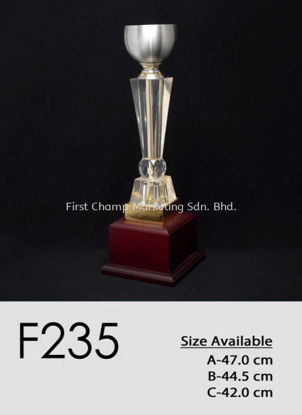 F235 Acrylic Trophy Trophy Penang, Malaysia, Butterworth Supplier, Suppliers, Supply, Supplies | FIRST CHAMP MARKETING SDN BHD