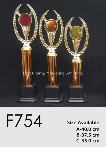 F754 Plastic Trophy Trophy Penang, Malaysia, Butterworth Supplier, Suppliers, Supply, Supplies | FIRST CHAMP MARKETING SDN BHD