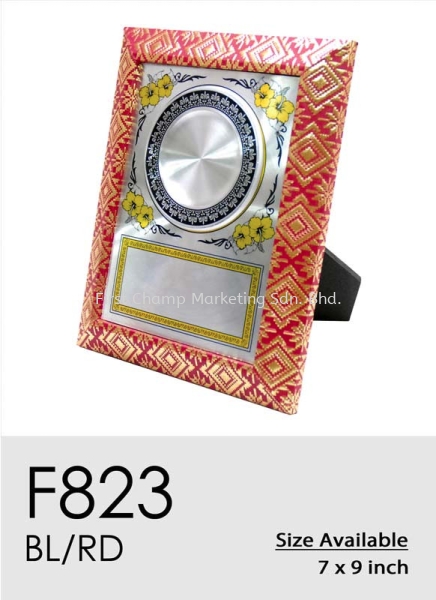 F823 Velvet Plaque Plaque Penang, Malaysia, Butterworth Supplier, Suppliers, Supply, Supplies | FIRST CHAMP MARKETING SDN BHD