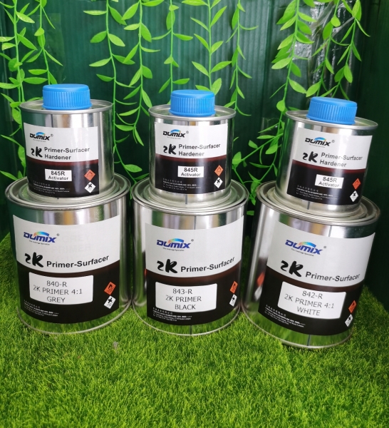 Dumix 2K Primer Surfacer Undercoat (840R Grey/ 842R White/ 843R Black) 1 Litre - Set Primers & Clearcoats Car Paint Kuala Lumpur (KL), Malaysia, Selangor, Salak South, Balakong Supplier, Suppliers, Supply, Supplies | Cheong Seng Hardware Sdn Bhd