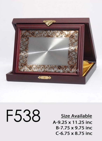 F538 Wooden Box Plaque Penang, Malaysia, Butterworth Supplier, Suppliers, Supply, Supplies | FIRST CHAMP MARKETING SDN BHD