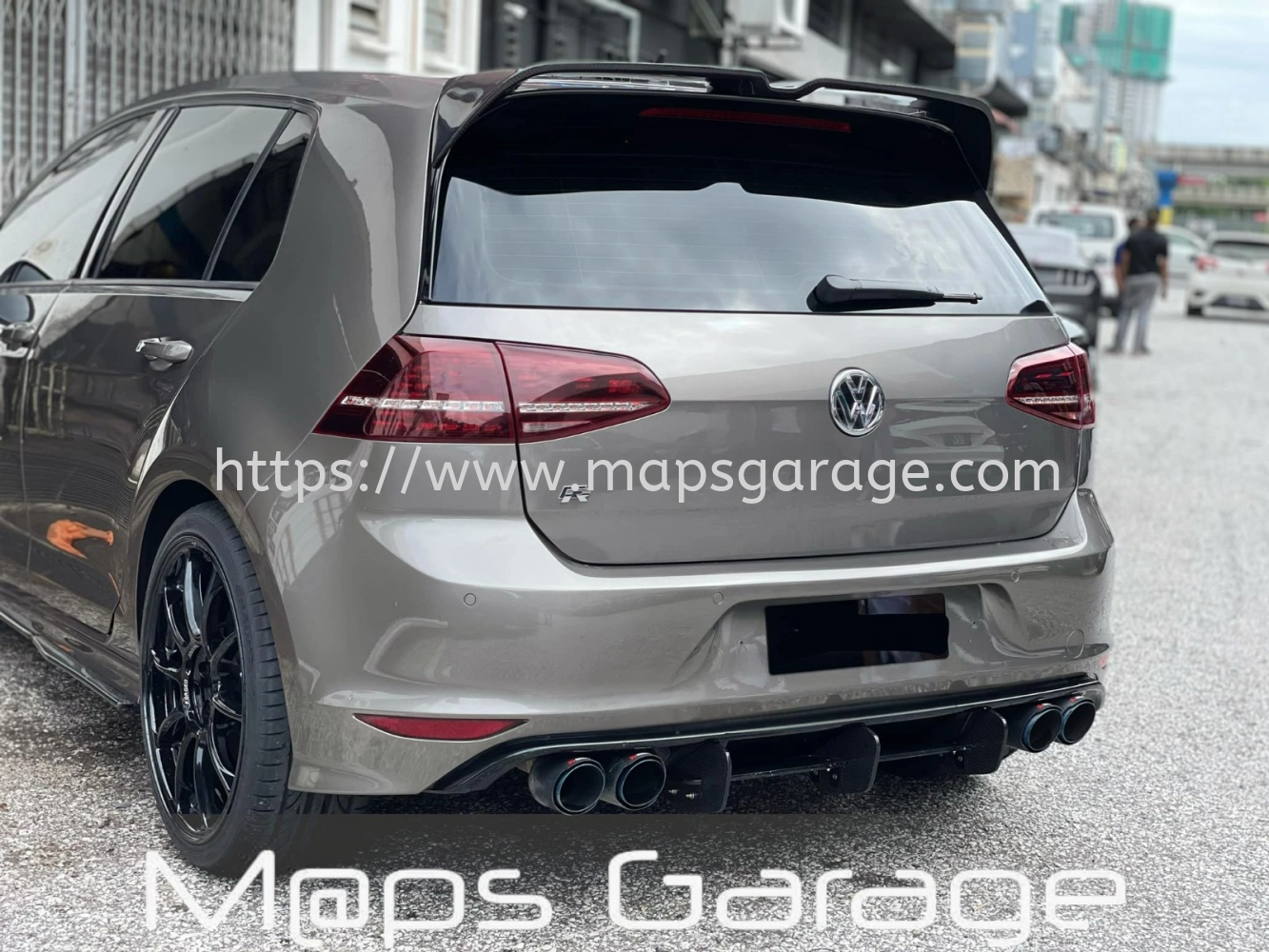 Volkswagen VW Gold MK7 R Oettinger Carbon Spoiler/ Maxton Carbon Diffuser