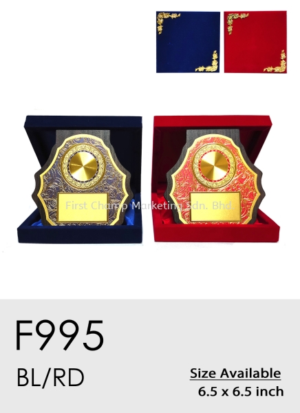 F995 Exclusive Premium Affordable Gold Sticker Velvet Box Malaysia Velvet Box Plaque Penang, Malaysia, Butterworth Supplier, Suppliers, Supply, Supplies | FIRST CHAMP MARKETING SDN BHD