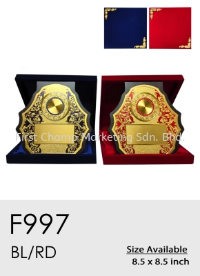 F997 Exclusive Premium Affordable Gold Sticker Velvet Box Malaysia