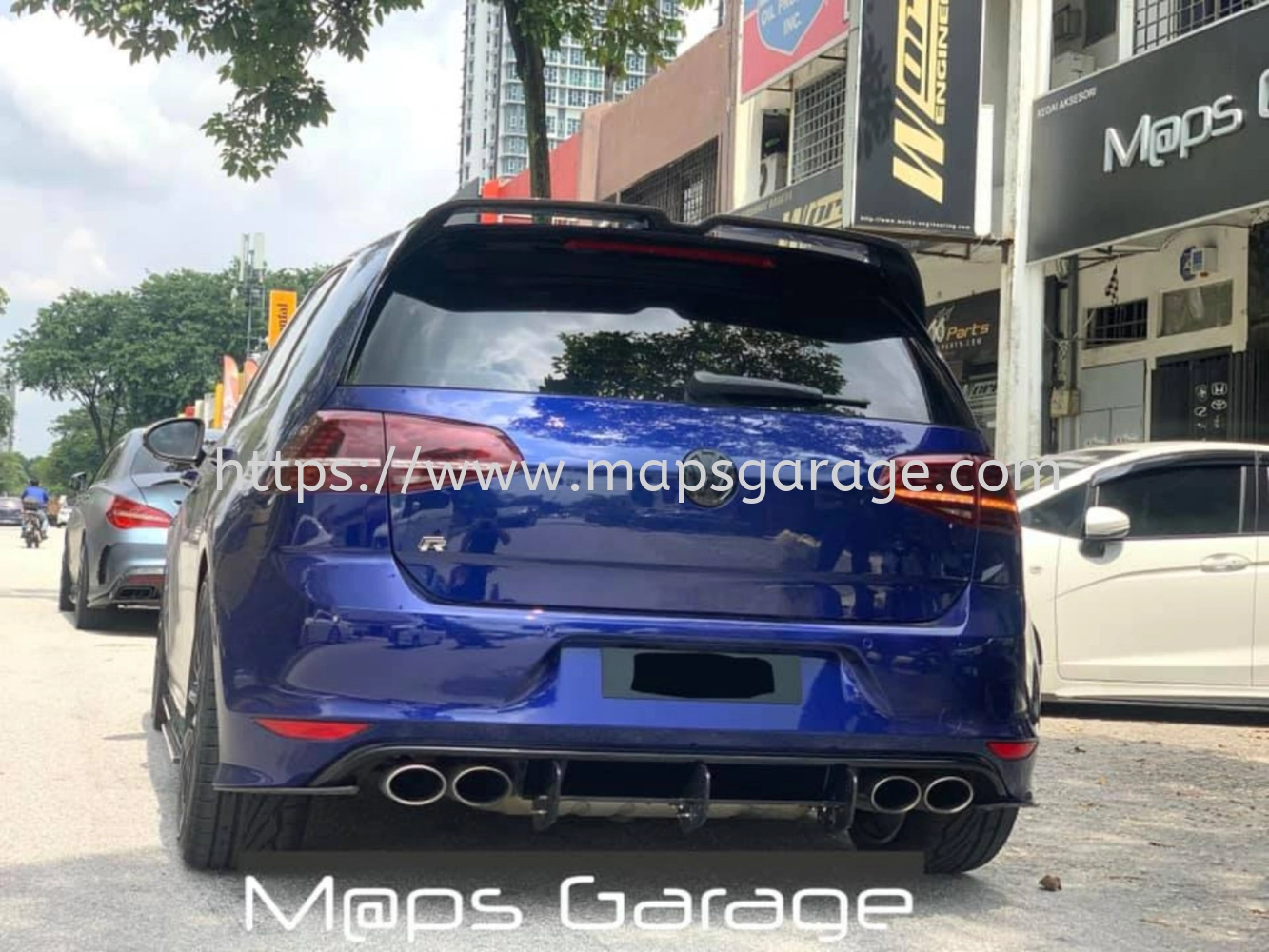 Volkswagen VW Gold MK7 R Maxton Carbon Diffuser