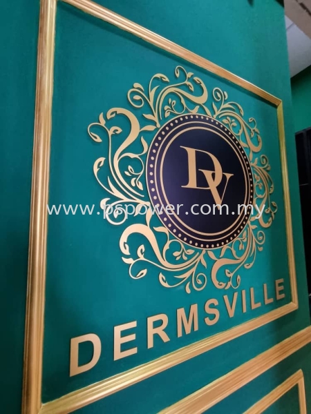 Laser Cutting Logo with Floral Design INDOOR SIGNAGE SIGNAGE Selangor, Malaysia, Kuala Lumpur (KL), Puchong Manufacturer, Maker, Supplier, Supply | PS Power Signs Sdn Bhd
