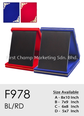 F978 Exclusive Affordable Velvet Premium Malaysia Plaque