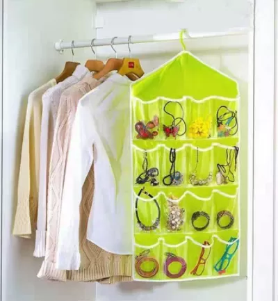 16-Compartment Bag Socks And Underwear Storage Hanging 