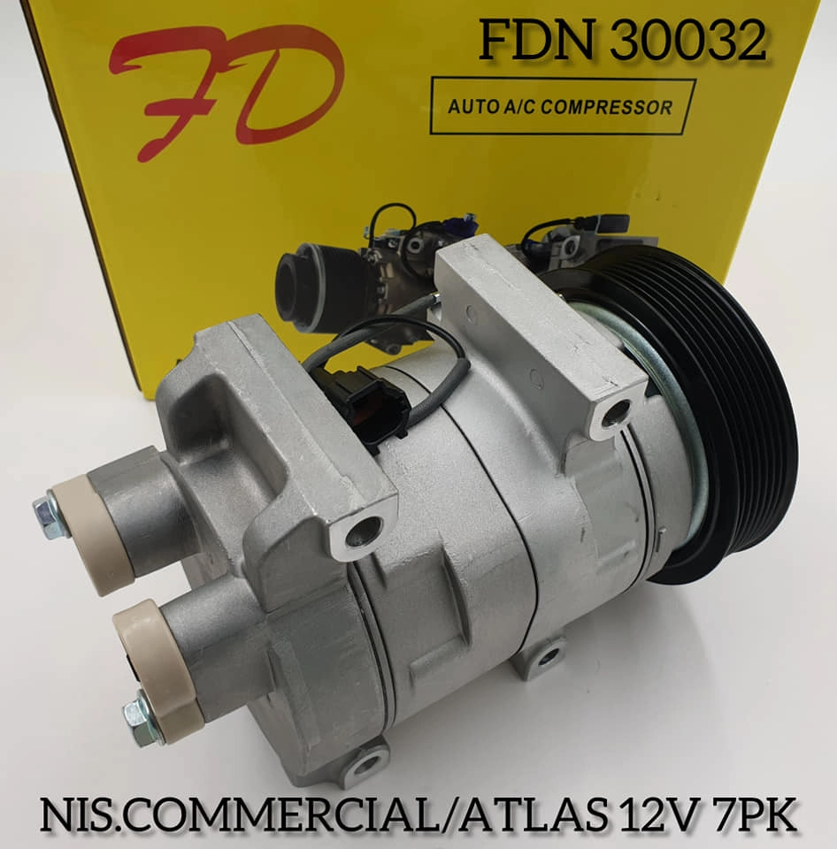 FDN 30032 Nissan Commercial/Atlas 12V 7PK Compressor New