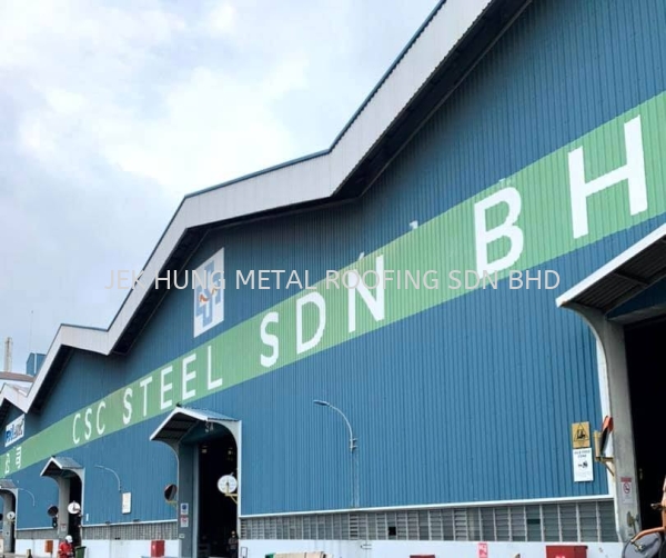 CSC Steel  to install metal roofing,jackroof, 1.0mm stainless steel gutter, flashing, capping, ridge capping - Ayer Keroh Melaka CSC Steel  Ayer Keroh Melaka Roof Covering Melaka, Malaysia Services | JEK HUNG METAL ROOFING SDN BHD