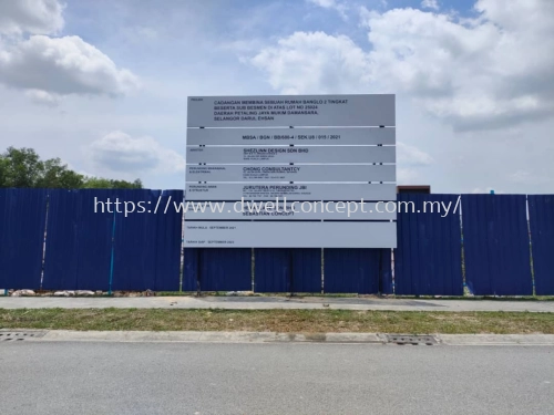 CONSTURCTION PROJECT SIGNBOARD AT PUNCAK JALIL | BUKIT JALIL | BUKIT BINTANG | SAUJANA IMPIAN