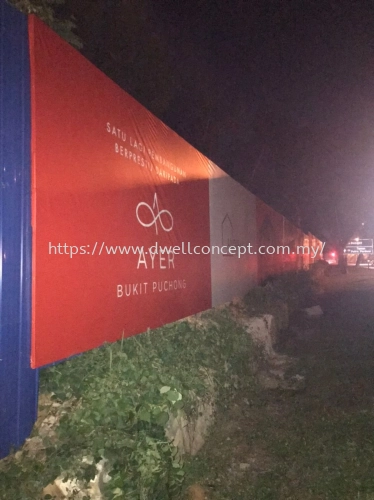 OUTDOOR HOARDING BOARD INSTALL AT BUKIT PUCHONG, PUCHONG JAYA, TAMAN KINRARA, TAMAN OUG