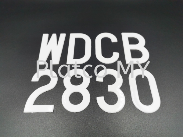 Number Letterings  Cars Number Letterings Malaysia, Selangor, Kuala Lumpur (KL) Manufacturer, Supplier, Supply, Supplies | Plat Co x CYC Manufacturing (M) Sdn Bhd