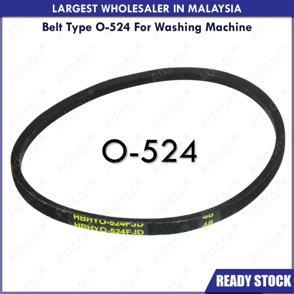 Code: WBO524 Belt Type O-524 V-Belt Belting For Washer / Dryer Melaka, Malaysia Supplier, Wholesaler, Supply, Supplies | Adison Component Sdn Bhd