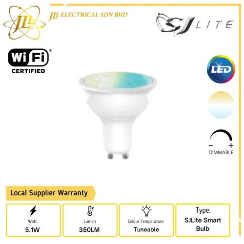 SJLITE LED SMART TUNABLE RLASJDC05127GU10 5.1W 350LM 