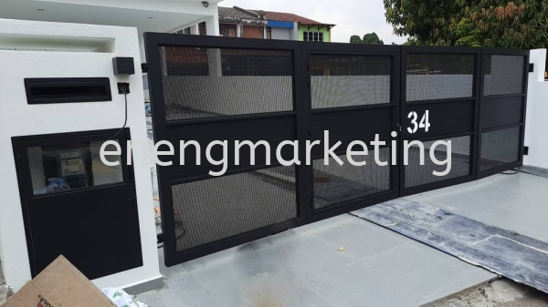 MSG 66-Expanded Metal Folding Gate MILD STEEL GATE GATE Selangor, Malaysia, Kuala Lumpur (KL), Klang Supplier, Suppliers, Supply, Supplies | E Neng Marketing Sdn Bhd