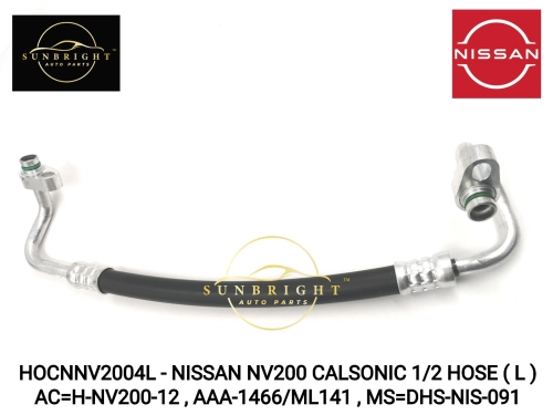 HOCNNV2004L - NISSAN NV200 CALSONIC 1/2 HOSE ( L ) AC=H-NV200-12 , AAA-1466/ML141 , MS=DHS-NIS-091