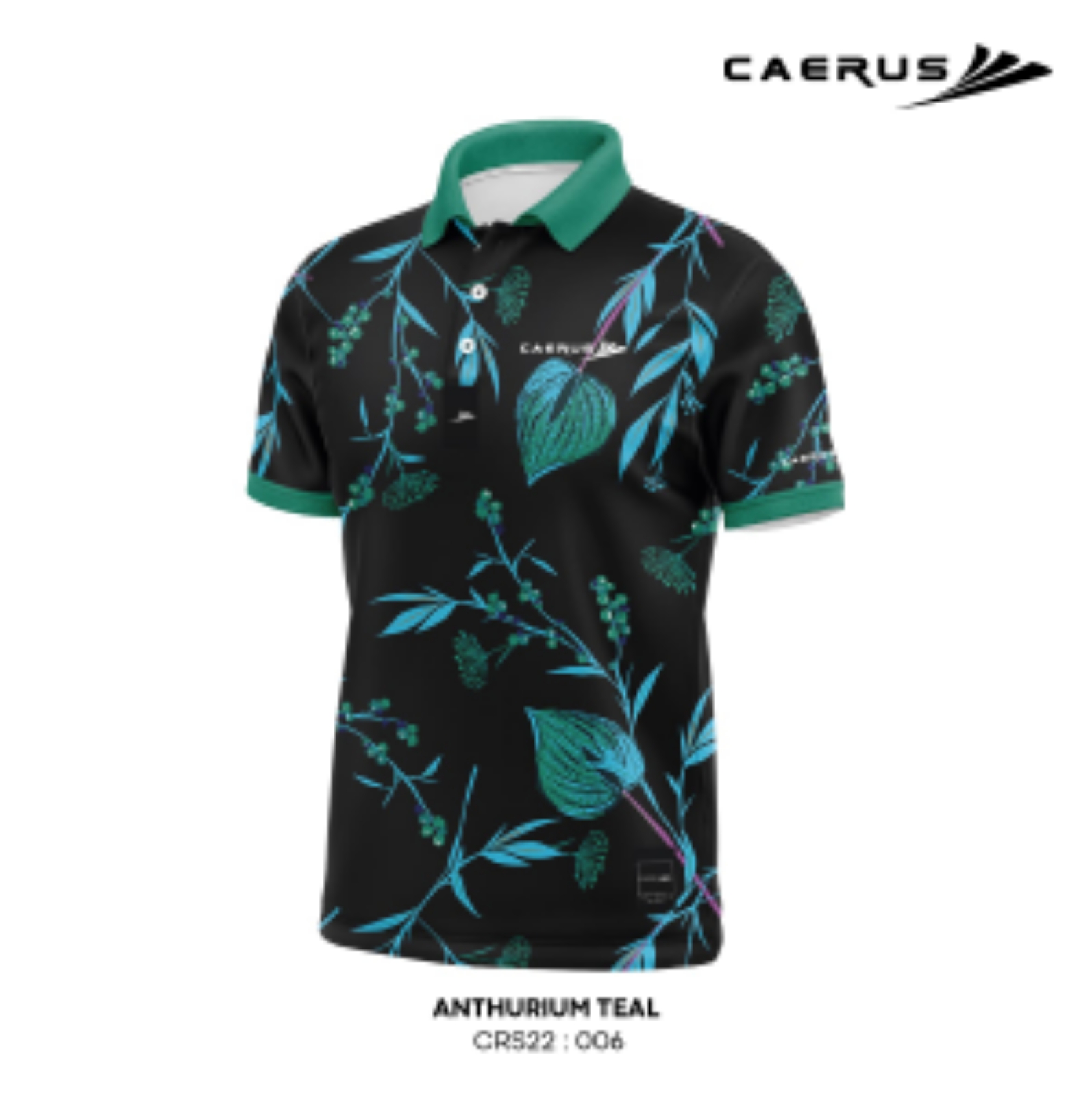 Caerus Athurium Teal Men Apparel