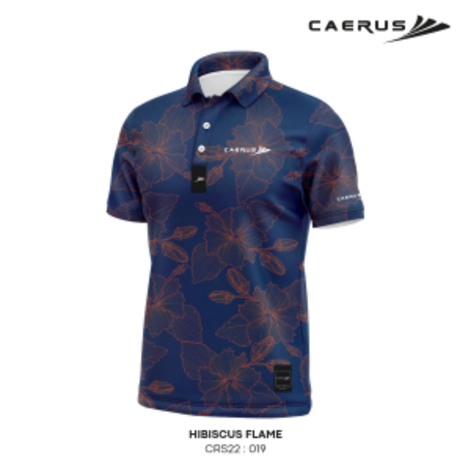 Caerus Hibiscus Flames Men Apparel