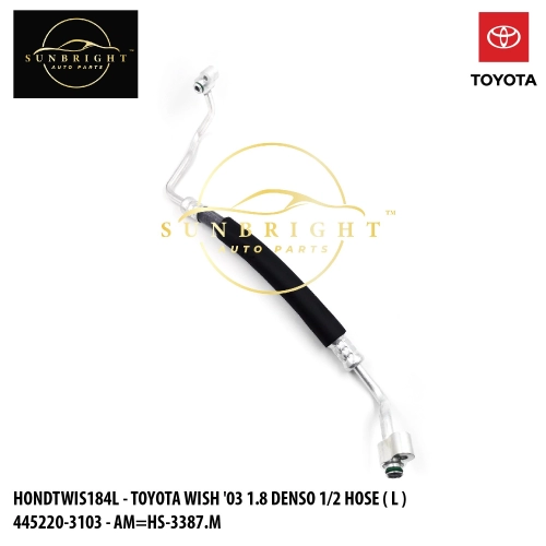 HONDTWIS184L - TOYOTA WISH '03 1.8 DENSO 1/2 HOSE ( L ) 445220-3103 - AM=HS-3387.M