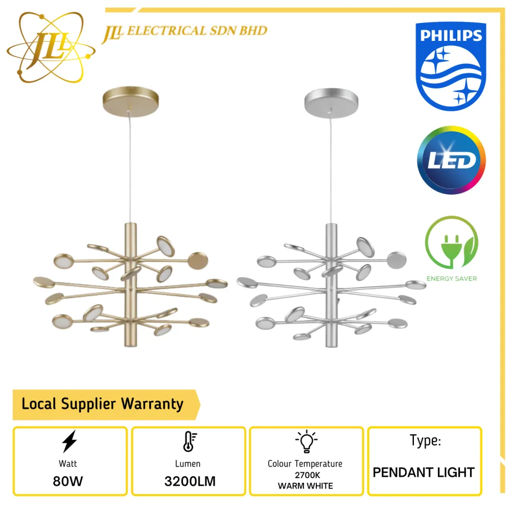 PHILIPS MIMOSA 45116 80W 3200LM 2700K WARM WHITE LED DIMMABLE CEILING SUSPENSION CHANDELIER LIGHT