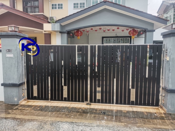 Swing Gate Jalan Bakri Jaya 1/6, Taman Bukit Jaya, Bukit Bakri Muar Johor Main Gate  Johor Bahru (JB), Malaysia, Selangor, Kuala Lumpur (KL) Supplier, Suppliers, Supply, Supplies | Knight Services Enterprise Sdn Bhd