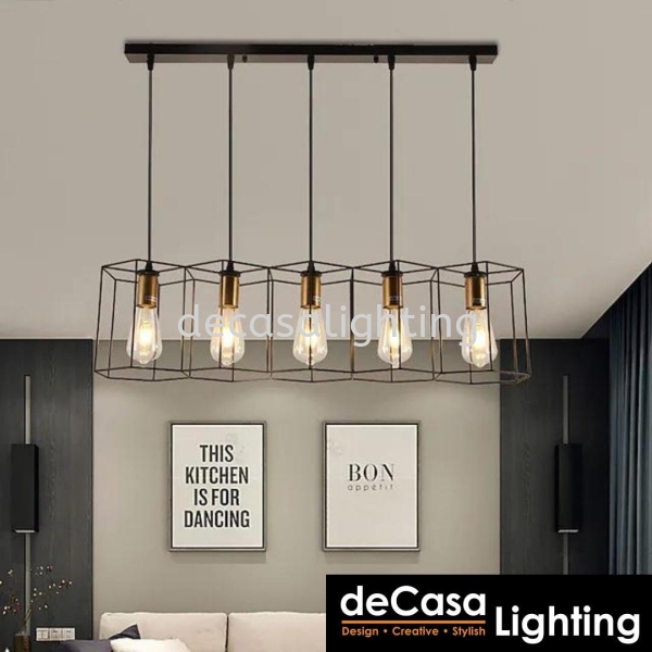 LOFT 5 IN 1 PENDANT LIGHT - 5*E27 Long Shape Pendant Light PENDANT LIGHT Selangor, Kuala Lumpur (KL), Puchong, Malaysia Supplier, Suppliers, Supply, Supplies | Decasa Lighting Sdn Bhd