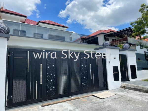 Aluminium trackless Led Gate Aluminium Gate Premium Series Selangor, Malaysia, Kuala Lumpur (KL), Semenyih Supplier, Suppliers, Supply, Supplies | Wira Sky Steel Sdn Bhd