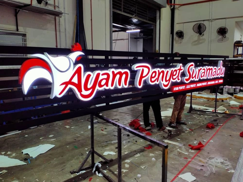 3d Led Boxup Signboard 